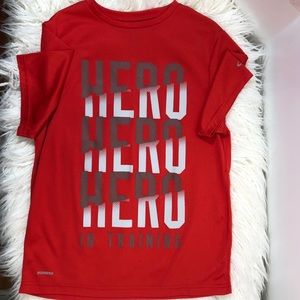 Boys Med (8-10) Red CHAMPION Short-Sleeve Tee